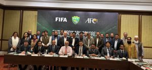 Pakistan Football Federation (PFF) Congress meeting in Lahore, Pakistan, chaired by PFF Normalization Committee Chairman Saud Aziz Hashimi, where members unanimously approve FIFA and AFC-proposed amendments to align Pakistan’s football governance with international regulations. (Photo: PFF)